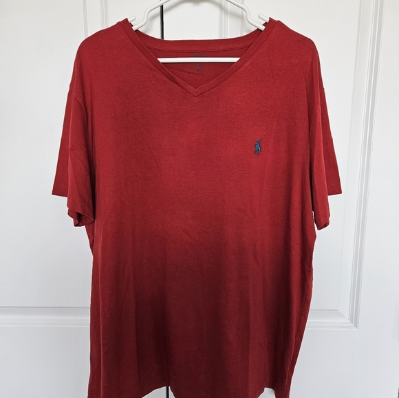 Mens Ralph Lauren V Neck Short Sleeve Tee - Picture 2 of 5